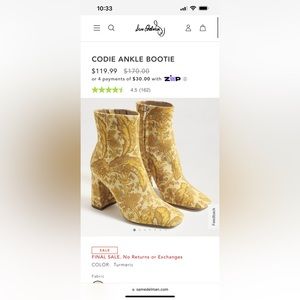 Sam Edelman paisley booties